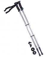 Палки для скандинавской ходьбы Berger Longway 77-135 см 2-секционные серый/чёрный УТ-00010961